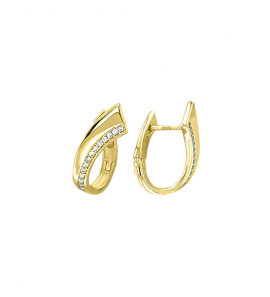 MY iMenso Creoli creol "Soffio Lunga CZ 18,5mm" (925/1Mgold-ptd) - 3250238