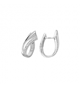 MY iMenso Creoli creol "Soffio Lunga CZ 18,5mm" (925/rhod-plated) - 3250240