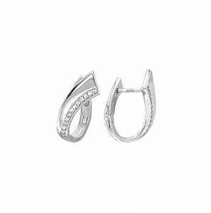 MY iMenso Creoli creol "Soffio Lunga CZ 18,5mm" (925/rhod-plated) - 3250240