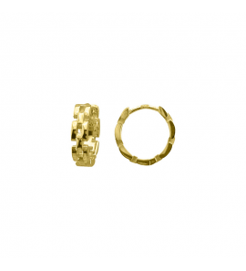 MY iMenso Creoli creol "Orologi 13,5mm" (925/1Mgold-ptd) - 3250241
