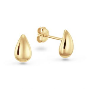 GLOW Oorstekers - Druppel Zilver verguld - 3250304