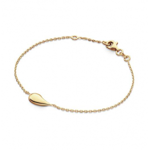 GLOW Schakelarmband - Anker - Druppel - 5mm - 19cm Zilver verguld - 3250306
