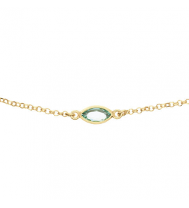 GLOW Collier - Fantasie - Jasseron - Zilver verguld - 55cm Nieuw Signature Zilver verguld Topaas - 3250313