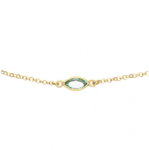 GLOW Collier - Fantasie - Jasseron - Zilver verguld - 55cm Nieuw Signature Zilver verguld Topaas - 3250313