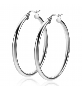 ZINZI zilveren oorringen 46x3mm rond - 3250392