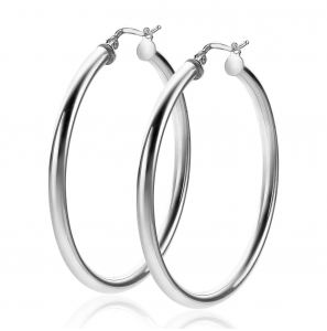 ZINZI zilveren oorringen 46x3mm rond - 3250392