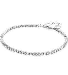 ZINZI zilveren tennis armband 2,5mm breed en bezet met witte zirconia's in ronde kastzettingen 17-20cm - 3250399