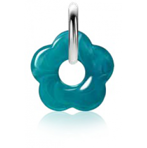 Kunststof creool hangers turquoise - 3250414