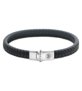 Rebel & Rose Silver - Absolutely Leather - Small Braided Black&Blue - 3250445