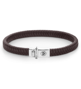 Rebel & Rose Silver - Absolutely Leather - Small Braided Brown - 3250446