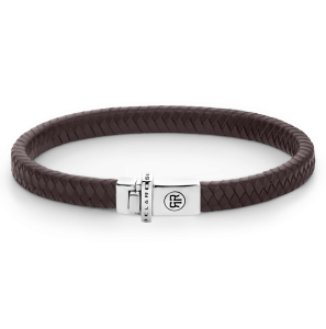 Rebel & Rose Silver - Absolutely Leather - Small Braided Brown - 3250446