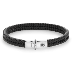 Rebel & Rose Silver - Absolutely Leather - Small Braided Apollo Black - 3250448