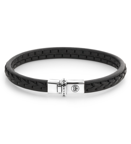 Rebel & Rose Silver -Absolutely Leather - Single Stranded Black - 3250451