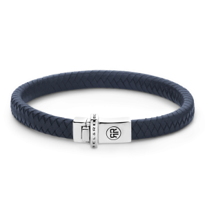 Rebel & Rose Silver -Absolutely Leather - Small Braided Navy - 3250452