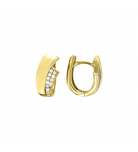 MY iMenso Creoli creol "Onda CZ 18mm" (925/1Mgold-ptd) - 3250499
