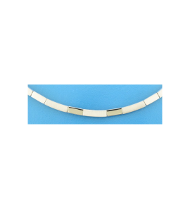 Zilver collier 4,3 mm 43 cm poli/mat - 3241590