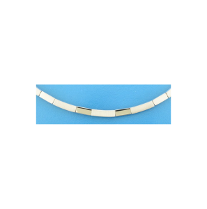 Zilver collier 4,3 mm 43 cm poli/mat - 3241590
