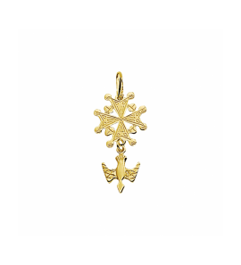 Goud hanger hugenotenkruis - 3250009