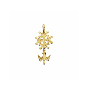Goud hanger hugenotenkruis - 3250009