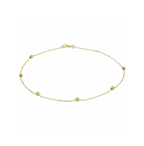 Goud enkelbandje bolletjes 1,0 mm - 3240880
