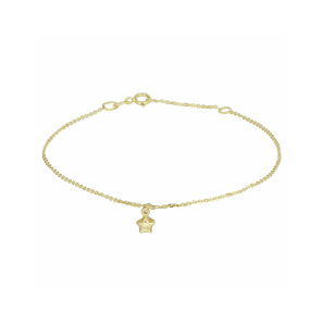 Goud enkelbandje ster 1,0 mm 24 - 26 cm - 3241422
