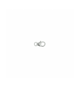 Wit goud karabijnhaak 8 x 4,5 mm - 3250566
