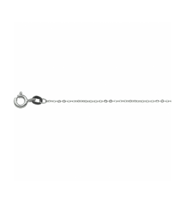 Wit Goud collier anker plat 1,0 mm 41 - 43 - 45 cm - 1356