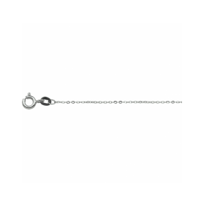 Wit Goud collier anker plat 1,0 mm 41 - 43 - 45 cm - 1356