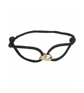 Goud armband satijn tricolor - 3230556
