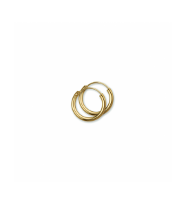Goud oorringen ronde buis 1.8x13 mm - 3230872