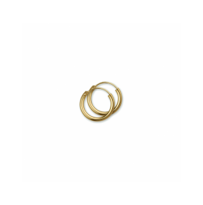 Goud oorringen ronde buis 1.8x13 mm - 3230872