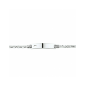 Zilver graveerarmband anker plaat 5,0 mm 13-15 cm - 614
