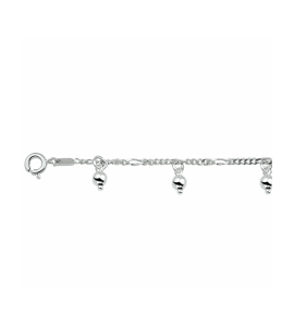 Zilver enkelbandje bolletjes 1,8 mm 24 cm - 3240063