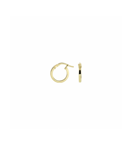 ZilGold oorringen vierkante buis 1,6 mm - 3230535