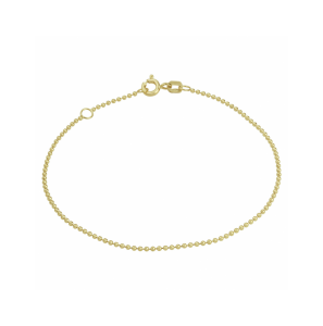 Goud enkelbandje bolletjes 1,2 mm 24 - 26 cm - 3241195