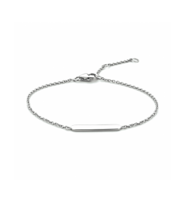 Zilver graveerarmband plaat 4,0 mm 16 - 17,5 - 19 cm - 3241611