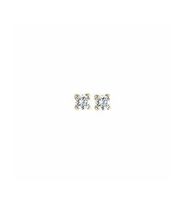 Goud oorknoppen zirkonia 2.5 mm - 3242619
