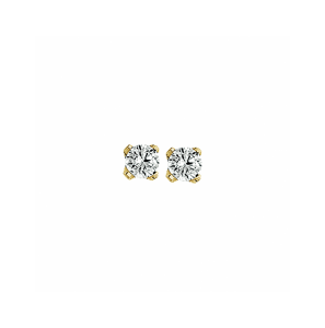 Goud oorknoppen zirkonia 3.5 mm - 3242620