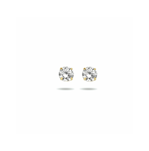 Gouden oorknoppen zirkonia - 3250100