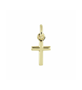 Goud hanger kruis 8x6 mm - 3242632