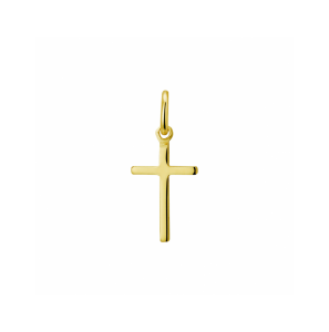 Goud hanger kruis 13x9 mm - 3242636