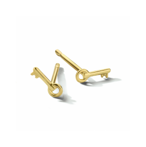 Goud oorknoppen sleutel - 3240049