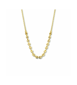 Zilver geelverguld collier 3,7 mm 40 + 4 cm - 3241637