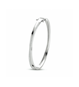 Zilver bangle zirkonia 5,5 x 62 mm - 3241613