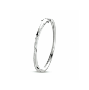 Zilver bangle zirkonia 5,5 x 62 mm - 3241613