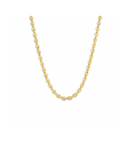 Zilver collier 4,3 mm 40 + 4 cm 1 micron - 3240054