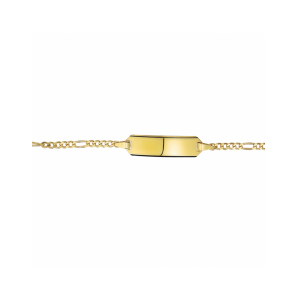9k graveerarmband figaro 5,0 mm 11-13 cm - 3241561