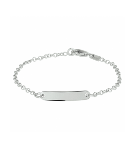 Zilver graveerarmband jasseron plaat 4,0 mm 9-11 cm - 941