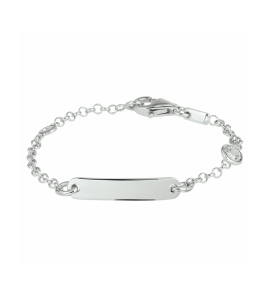 Zilver graveerarmband jasseron plaat 4,0 mm 9-11 cm - 942