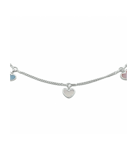 Zilver collier hart 36 - 38 cm - 3241100
